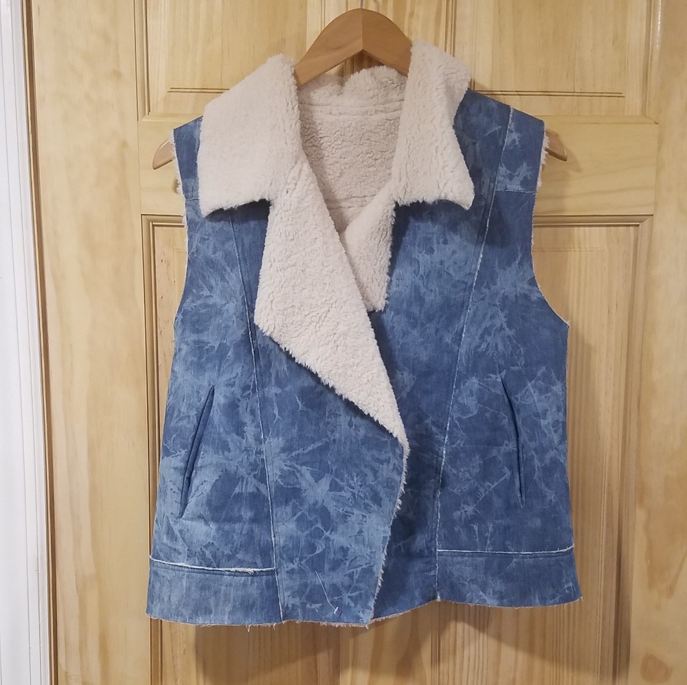 Faux Denin vest sample